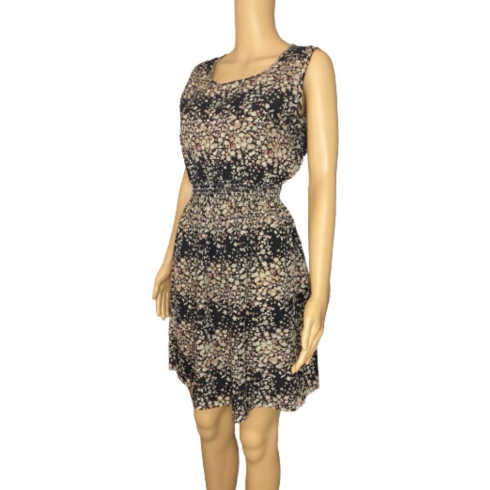 LIVA girl Black floral dress size large